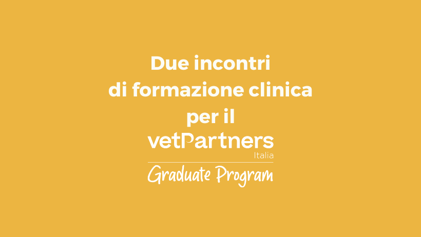 Due incontri di formazione clinica per il VetPartners Graduate Program