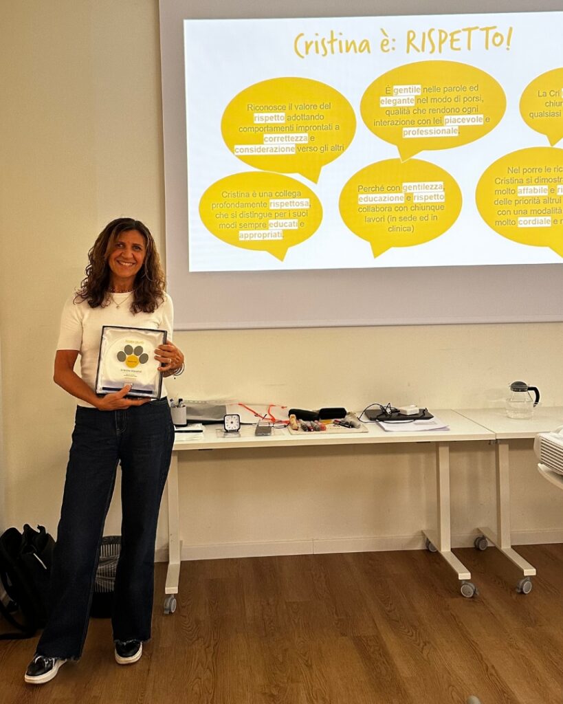 Cristina Vincenzi, premio per il valore del Rispetto